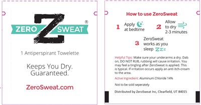 Inner Label (Zero Sweat Antiperspirant Inner Label)